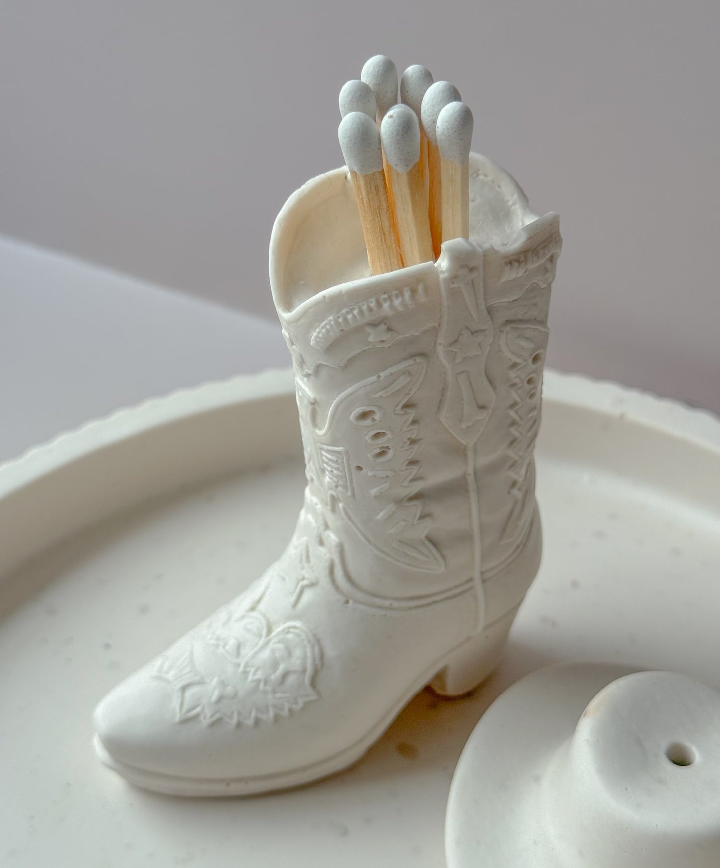 Boot, 4" Matches & Hat gift set in box
