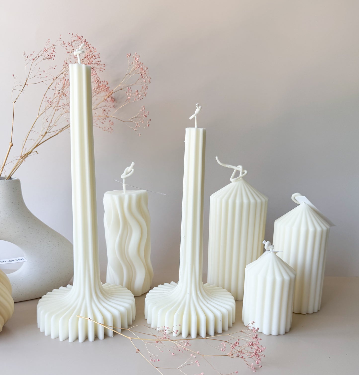 Solo Stria Pillar Candle