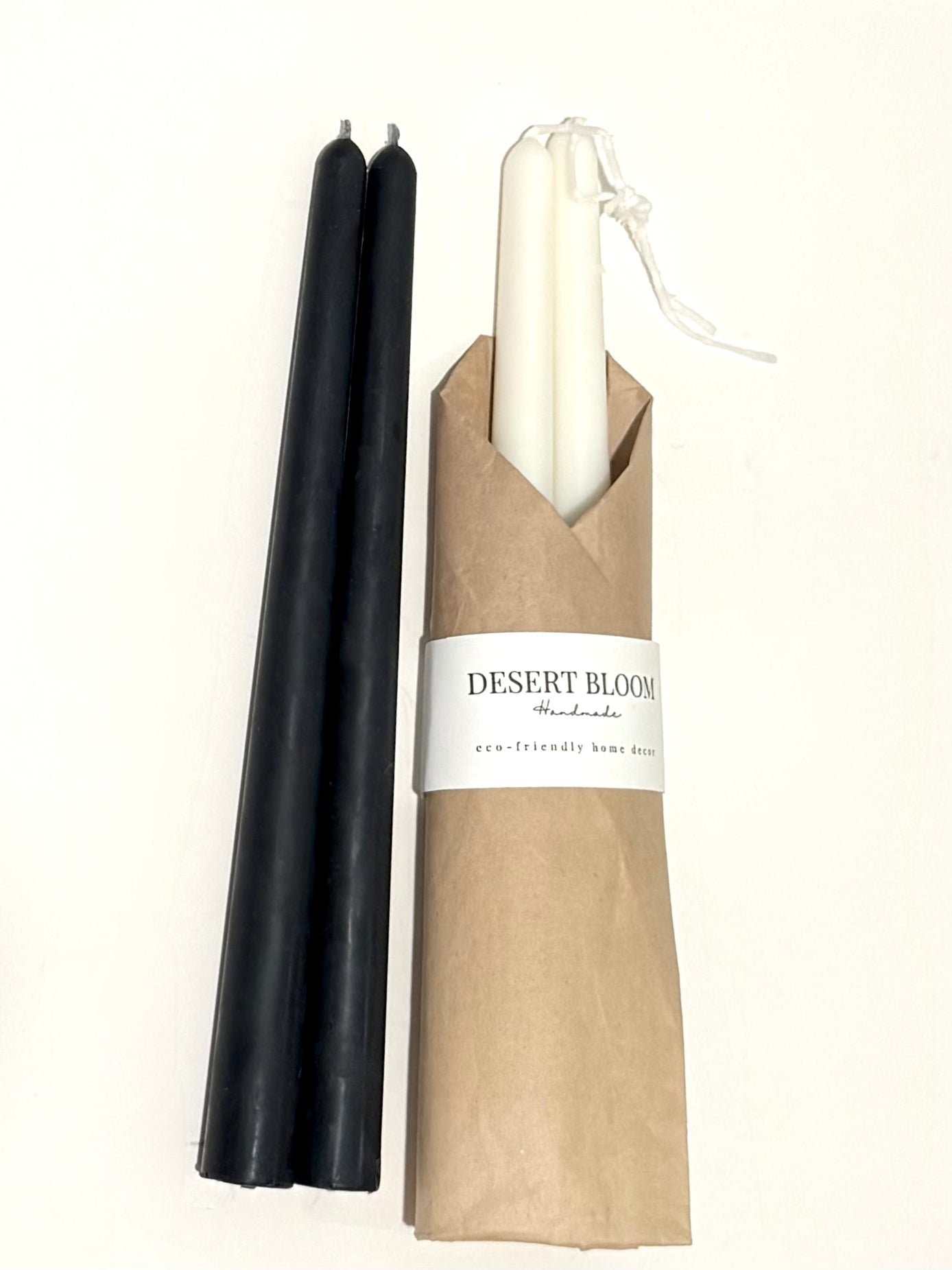 Pair of Classic Beeswax Taper Candles