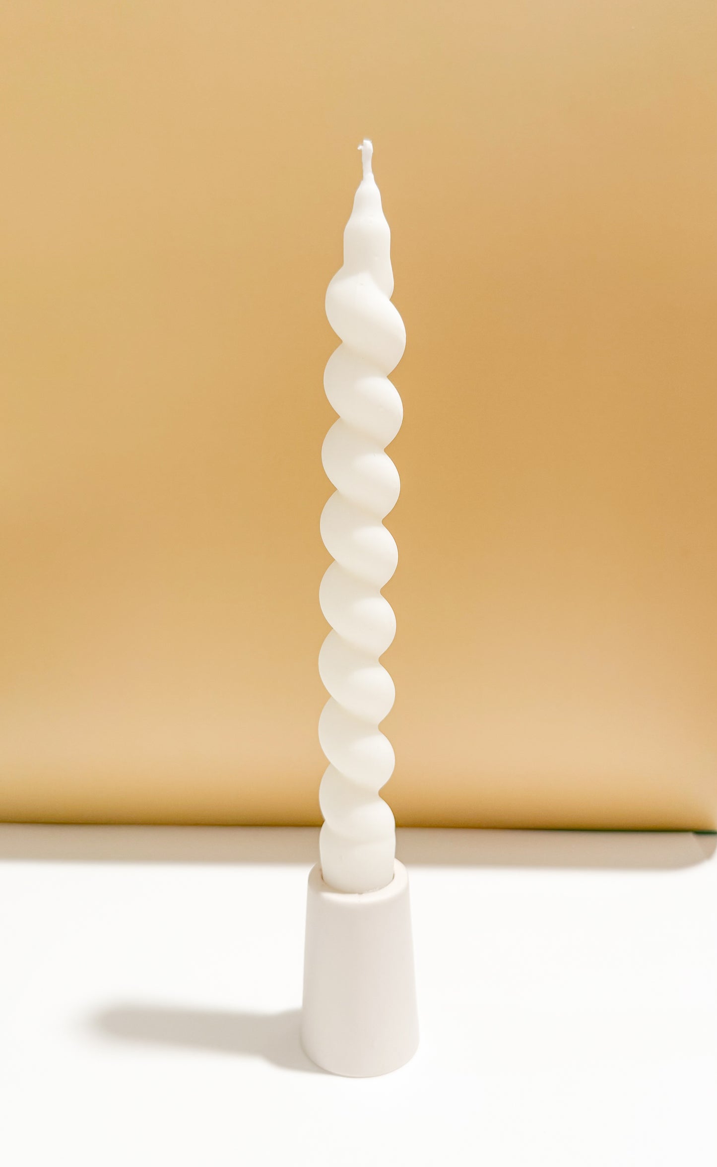 Pair of Swirl Taper Candles